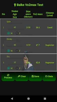 Balke Vo2max Test android App screenshot 2